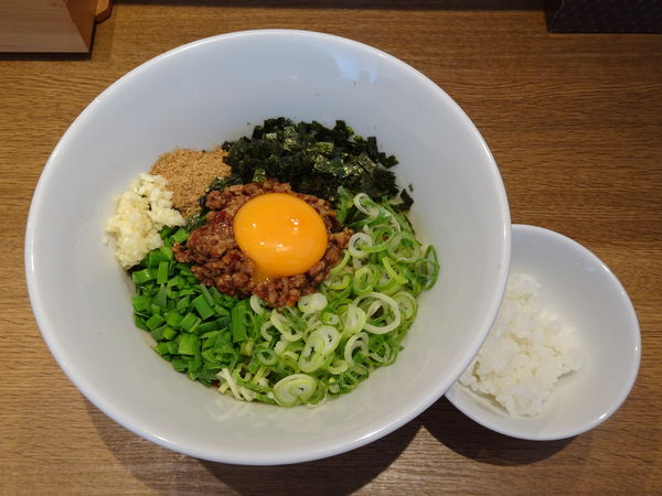 「台湾まぜそば 直太朗【〆ご飯付き】」@キラメキノトリ 京都久御山店の写真