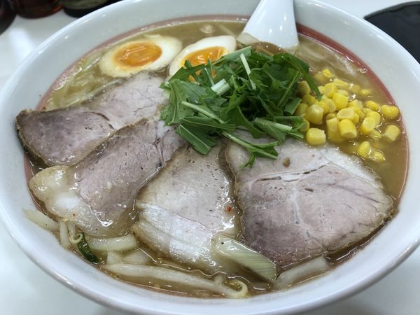 「味噌温泉煮たまごチャーシュー麺」@温泉ラーメン 八方美人の写真