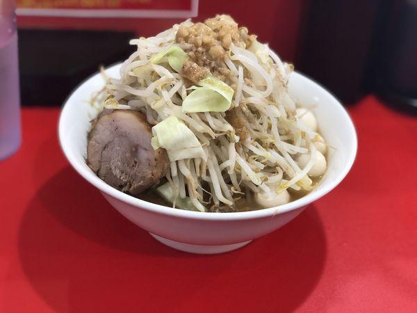 「小らーめん　野菜マシ　うずらの卵」@立川マシマシ 太田店の写真