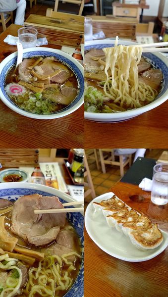 「『チャーシューメン+ぎょうざ6個(¥800+380)』」@手打ラーメン 味一の写真