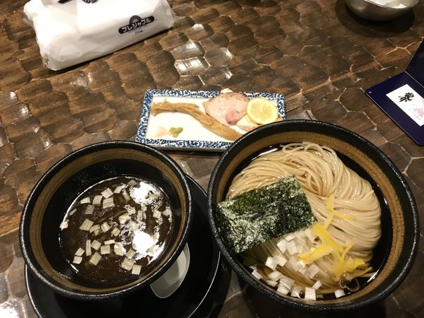 「昆布水醤油つけ蕎麦」@特級鶏蕎麦 龍介の写真
