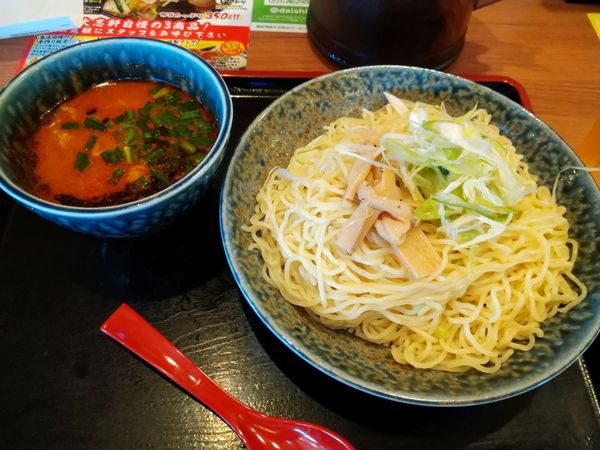 「シビ辛つけ麺　麺２玉（無料）痺れ普通　辛さ普通　825円」@大志軒 福島泉店の写真
