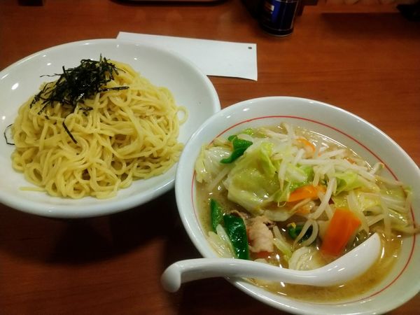 「野菜つけ麺 塩」@ラーメンねぎっこ 北福島店の写真