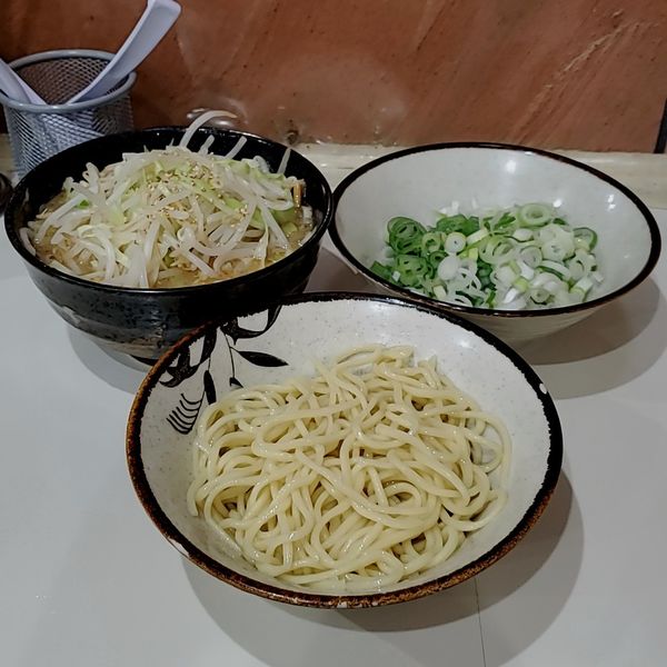 「もりそば小麺カタメ味変で塩野菜」@所沢大勝軒の写真
