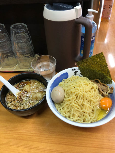 「生ハム原木出汁のつけ麺特盛」@中華そば 半ざわの写真