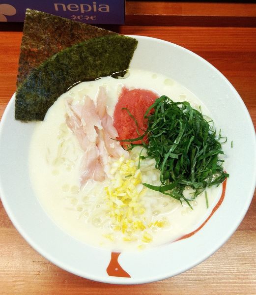 「(限定) 冷やしゆず塩明太子 880円」@らーめん・油そば 笑びすの写真