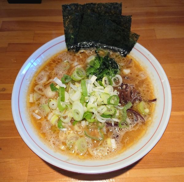 「こいくち醤油らーめん＋ねぎ」@とんこつ らい斗の写真