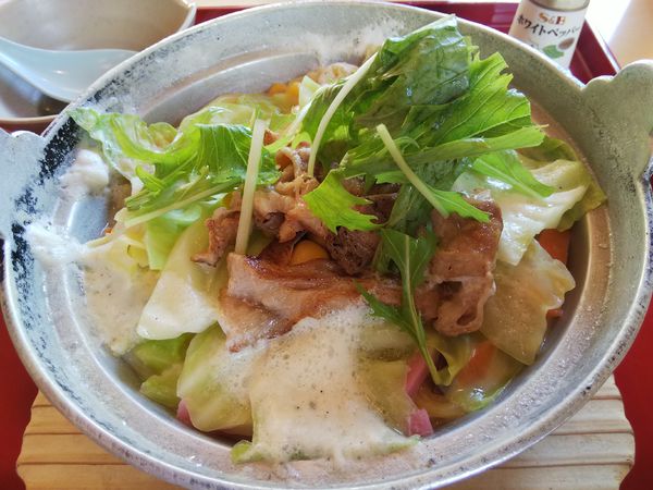 「豆乳仕立てのコク旨野菜ちゃんぽん　＋ドリンクバー」@ジョイフル 下呂萩原店の写真