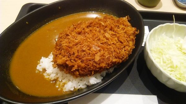 「Bigメンチハンバーグカレー 750円」@松のや 春日店の写真