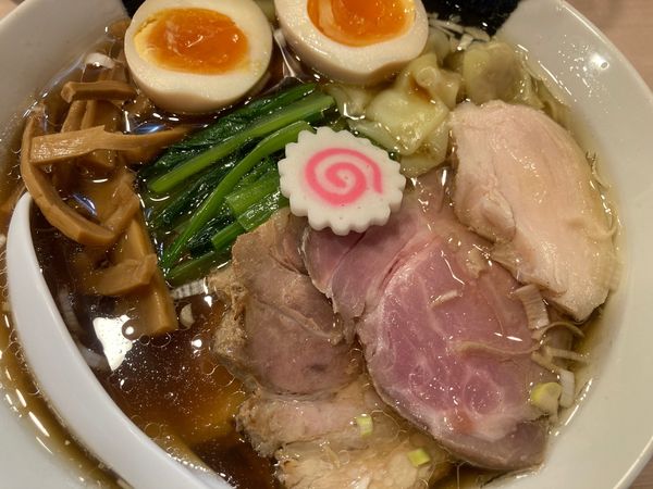 「特製中華ソバ＋ワンタン」@中華ソバ ちゃるめの写真