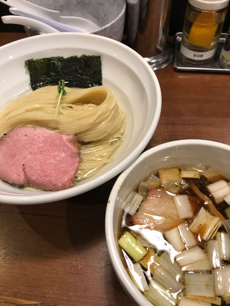 「昆布水の淡麗醤油つけめん 900円」@麺処 はら田の写真