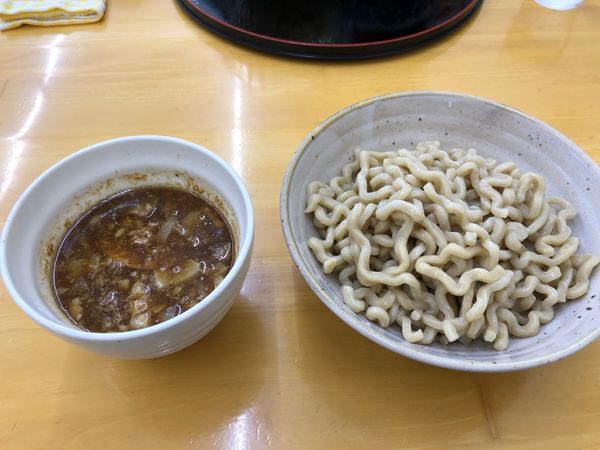 「魚介づけ麺　極太」@勝神角ふじの写真