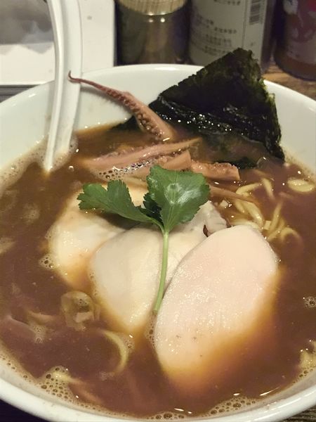 「烏賊煮干し鳥白湯」@新橋 纏の写真