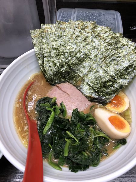 「のり玉らぁめん＋小ライス」@けんゆう 菊川店の写真