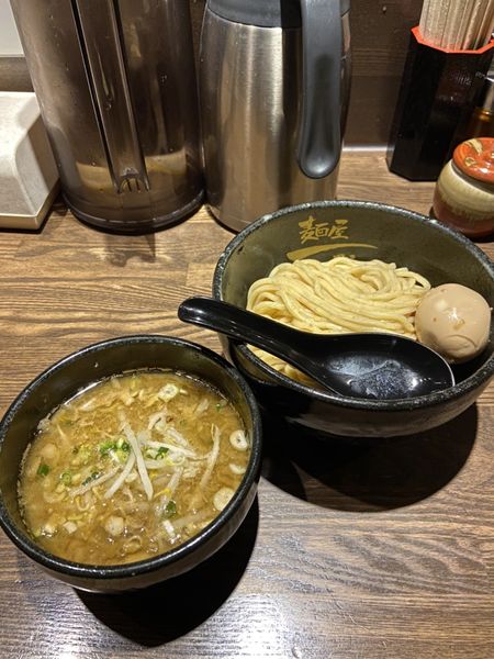 「ニンニク醤油つけ麺」@麺屋 一路の写真