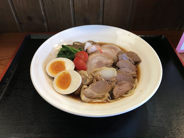 「香露マタギそば～冷たい猪ジビエラーメン～」@麺創 なな家の写真