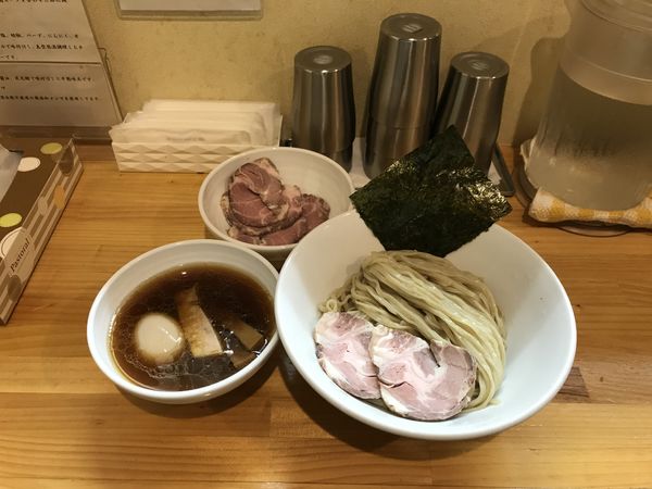 「味玉醤油つけめん」@麺屋 希楽夢の写真