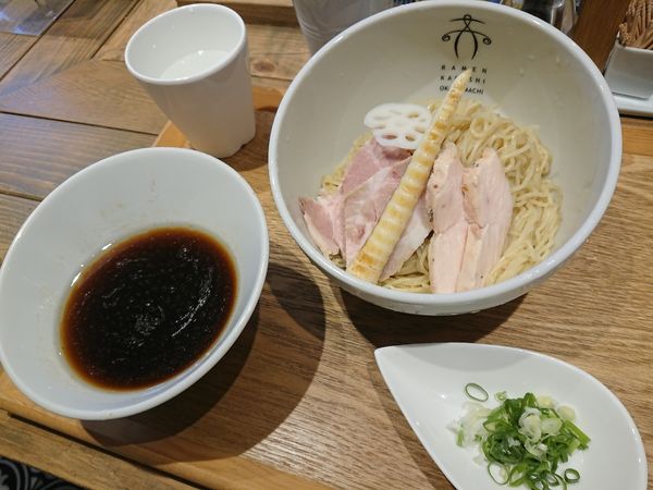 「清湯醤油つけ麺」@案山子の写真