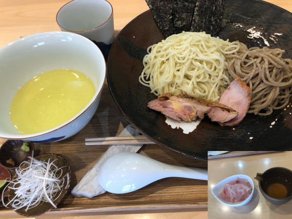 「つけ麺1700円、だし割り200円」@飯田商店 湯河原本店の写真