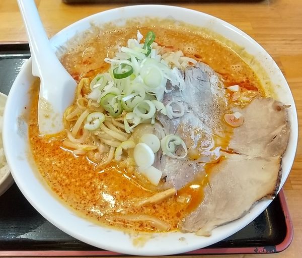 「辛みそ大盛り(大盛り無料)」@北海とんこつらーめん 純輝 白井店の写真