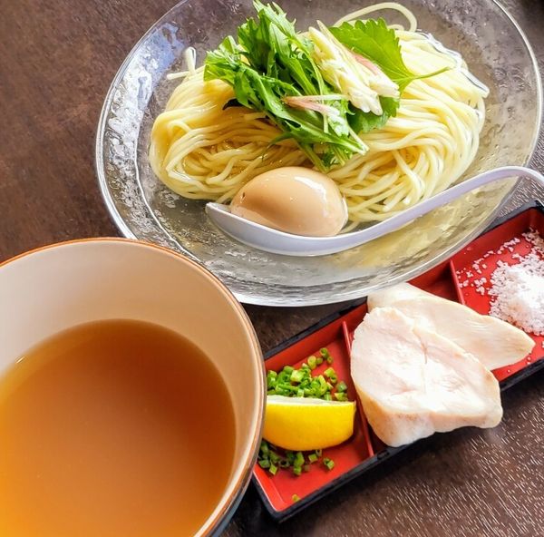 「【限定】涼味ハマグリつけ麺 並 ９５０円」@麺屋 天海の写真