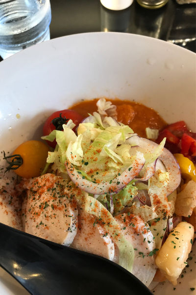 「限定ガスパチョ風ひやしまぜそば」@SHOWTIME-Ramen-の写真