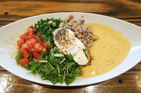 「オマール海老と豆乳の汁なし担々麺 950円」@麺屋はやぶさの写真