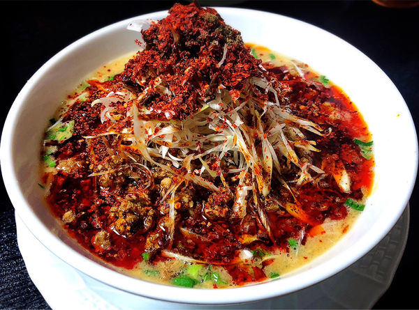 「汁あり担々麺(辛さ4.痺れ2)」@陳麻婆豆腐Maejimaの写真