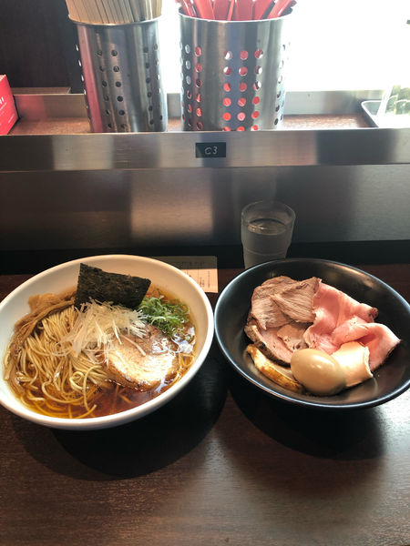 「あご出汁（大盛）全増し」@らぁーめん 喜元門 石岡店の写真