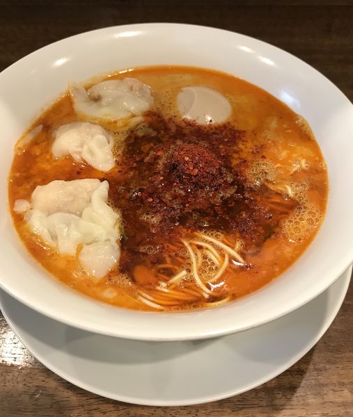 「麻辣担担麺 ¥950 & 海老ワンタン3ヶ¥240」@創作麺工房 鳴龍の写真