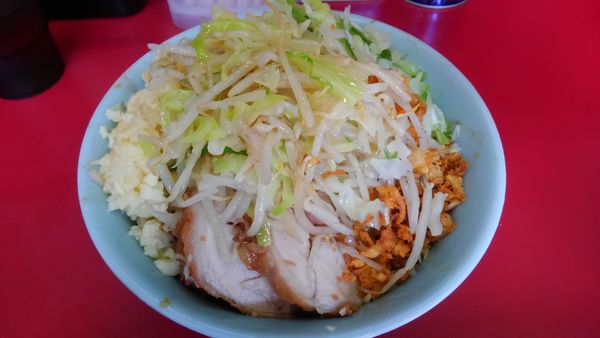 「ねぎ汁なし」@ラーメン二郎 中山駅前店の写真