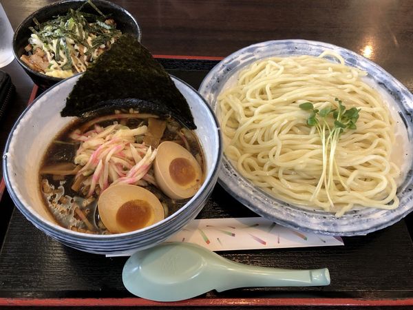 「特製つけ麺　ミニチャーシュー丼」@代々の写真