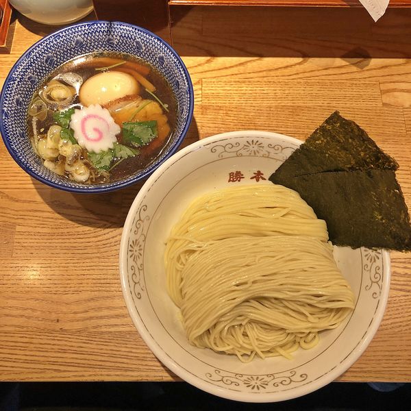 「味玉清湯つけそば　930円」@つけそば 神田勝本の写真
