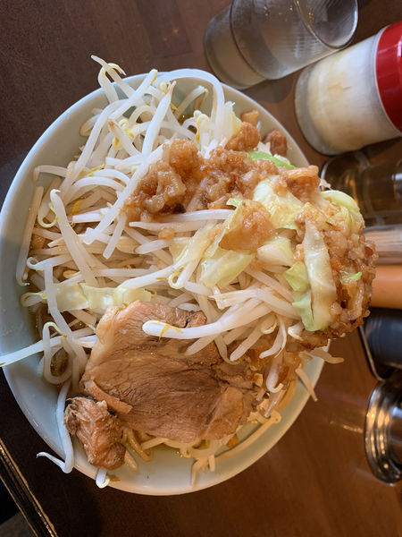 「中ラーメン　野菜マシ脂マシ」@立川マシマシ 9号店の写真
