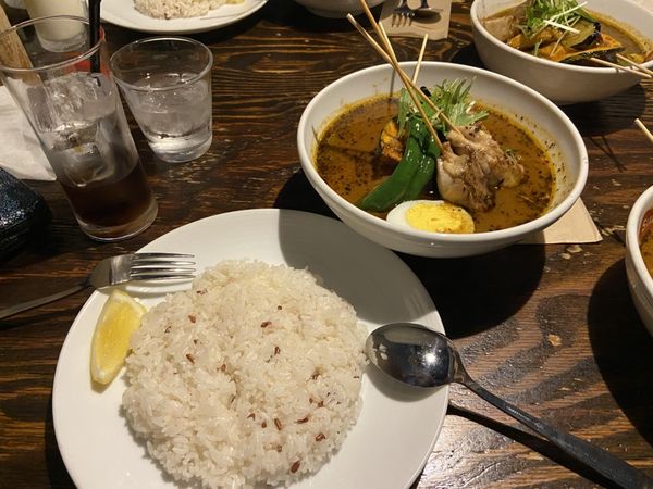 「パリパリ知床鶏と野菜カレー」@soup curry Suage + 本店の写真