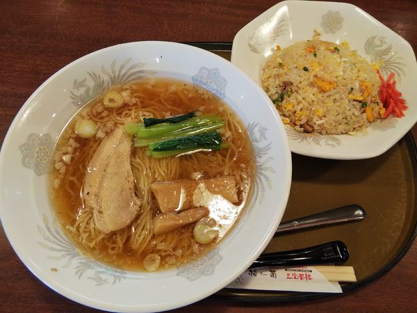「三宝セット（究極の炒飯＆特別仕立てのらーめん）」@三宝亭 安曇野店の写真