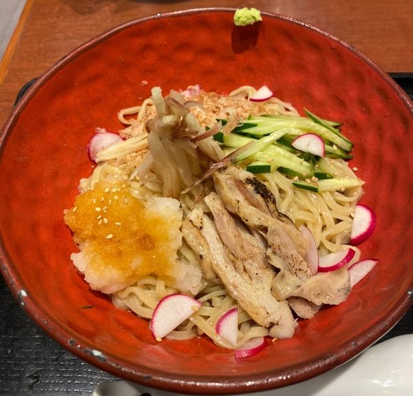 「【限定】和風冷やし鶏そば　７６０円」@ちゃぶ屋 とんこつ らぁ麺 CHABUTON ヨドバシ横浜店の写真