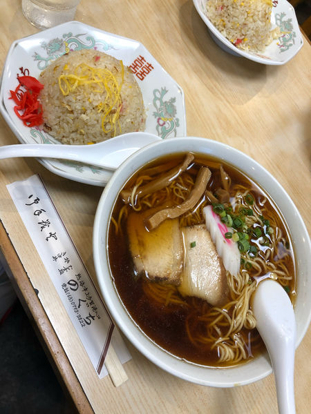 「大ラーメン　半チャーハン」@のぐちの写真