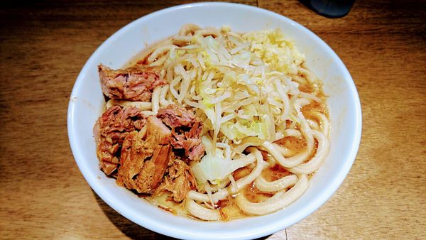 「えびラーメン(ヤサイ少なめ・ニンニク)」@MEN YARD FIGHTの写真