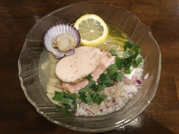 「【限定2】トリュフオイル香る鰹と貝の冷やSOBA」@CLAM＆BONITO貝節麺RAIKの写真