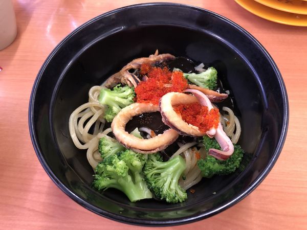 「いかすみまぜそば」@スシロー 川崎水沢店の写真