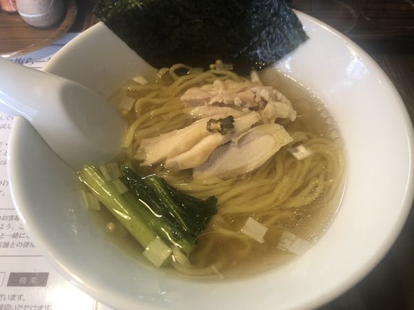 「昆布の塩らー麺（850円）」@昆布の塩らー麺専門店 MANNISHの写真