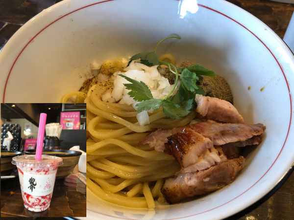「【限定】冷やし煮干しまぜそば880円他」@特級鶏蕎麦 龍介の写真
