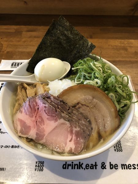 「鯛煮干しラーメン（清湯の白）+全部乗せトッピング」@麺屋Dining NANASHIの写真