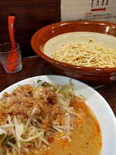 「塩つけ麺・麺増し600g・柑橘（脂・ニンニク）」@ピコピコポンの写真