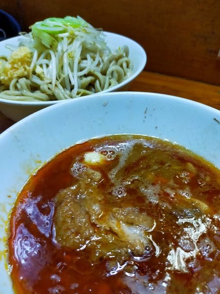 「大つけ麺600g（にんにく）」@蓮爾 新町一丁目店の写真