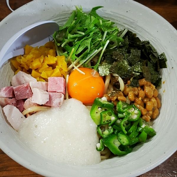 「【期間限定】納涼まぜそば（追飯付）８５０円」@三代目 むじゃきの写真