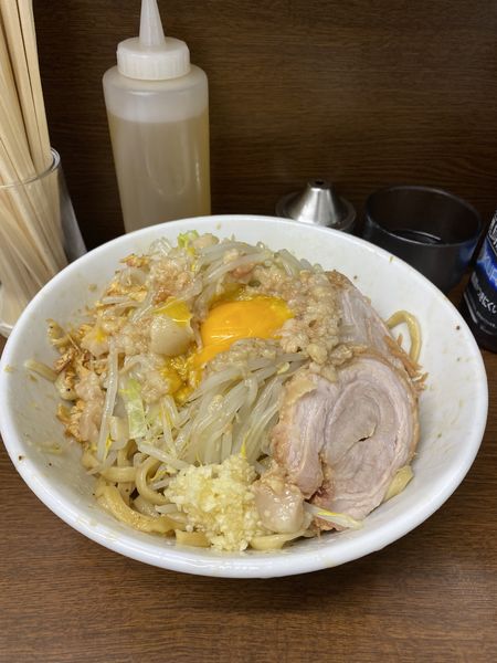 「小(汁なし)」@ラーメン二郎 横浜関内店の写真