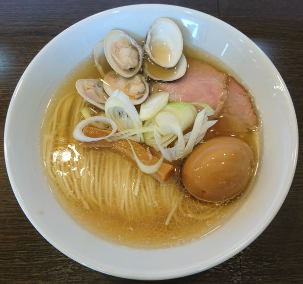 「【限定】蛤そば＋味玉」@中華そばイデタの写真