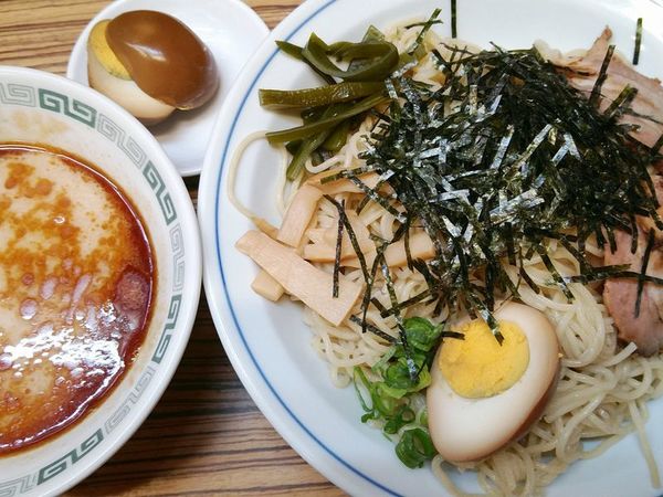 「桂花ざるラーメン＋味付玉子」@桂花ラーメン 新宿ふぁんてんの写真